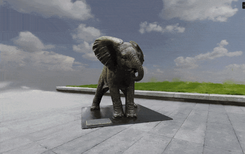 A scene before and after an HDR skybox